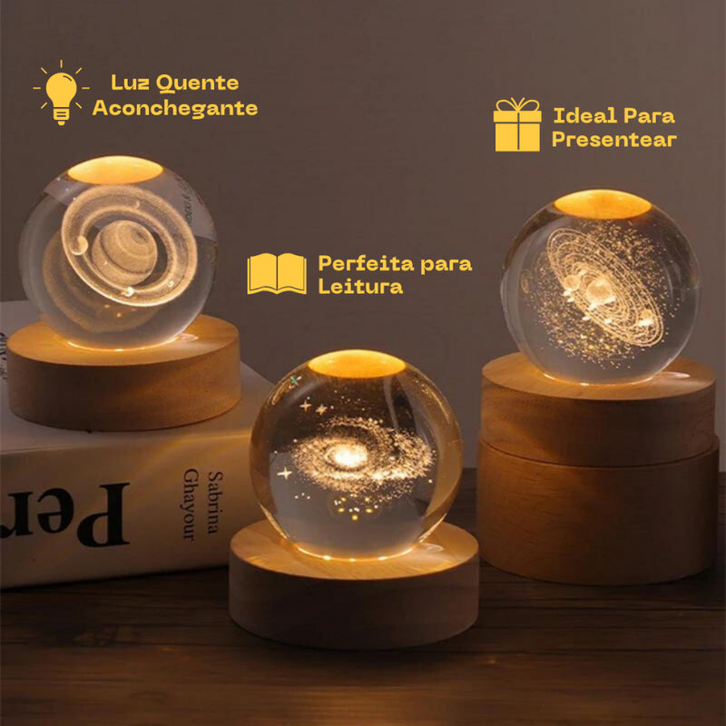 Luminária Cristal Confort - COMPRE 1 E LEVE 2